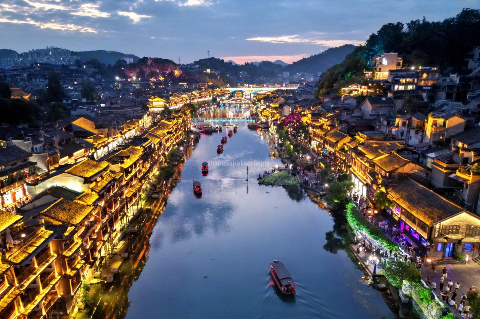 Fenghuang Ancient Town night view