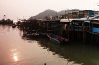 Tai O Fishing Village Dusk Scenery Hong Kong