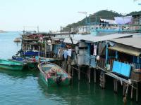 Tai O Fishing Village Boats Hong Kong 