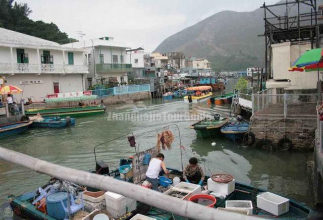 Tai O Fishing Village Scenery Hong Kong 