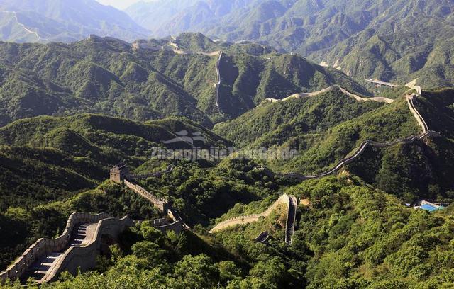 Badaling Great Wall Spring Scenery