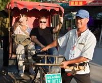 Beijing Hutong Rickshaw and Foreign Visitors