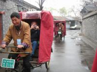 Visitors Visit Beijing Hutong by Rickshaw