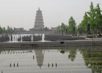 Big Goose Pagoda Spring Scenery Xian