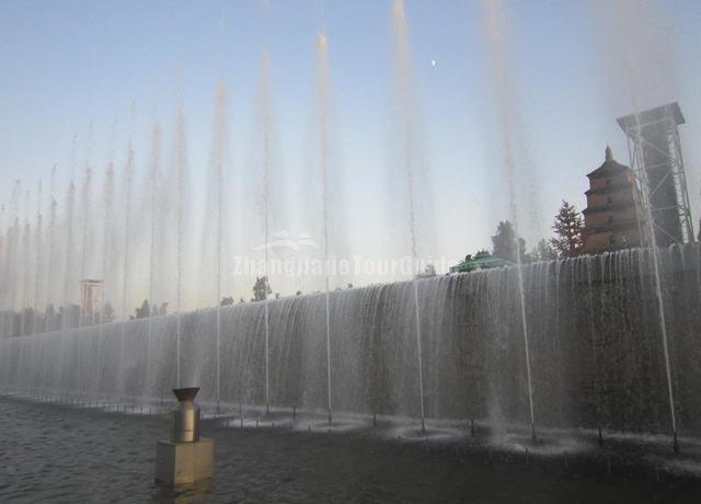 Big Goose Pagoda Fountain Xian