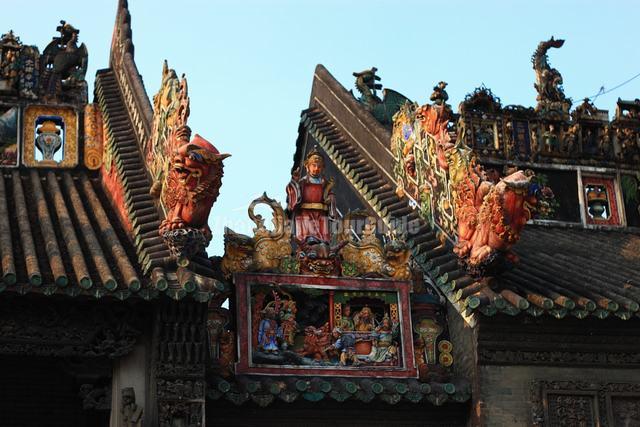 Portrait Sculpture at Ancestral Temple of the Chen Family