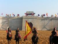 Chinese Folk Culture Village People Riding 