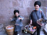 Two Old Miao Women in Fenghuang Old Town