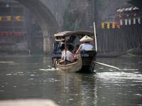 Boating in Tuo River, Fenghuang Old Town