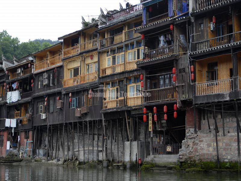 The Stilted Houses in Fenghuang Old Town