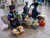 The Miao Ethnic vendors in Fenghuang Old Town