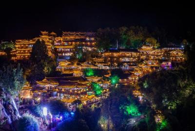 Night View of Furong Town