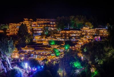 Night View of Furong Town