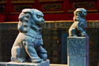 Guanlin Temple Beautiful Stone Lions