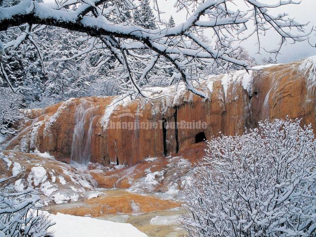 Huanglong Washing Cave Winter
