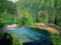 Huanglong Guests Welcome Pond Sichuan