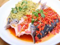 Hunan Cuisine-Steamed Fish Head in Chili Sauce