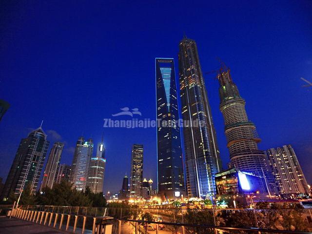 Jinmao Tower Charming Night Scene Shanghai