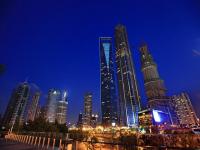 Jinmao Tower Charming Night Scene Shanghai