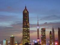 Jinmao Tower Beautiful Night Scene Shanghai