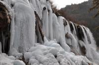 Jiuzhaigou Waterfall Winter