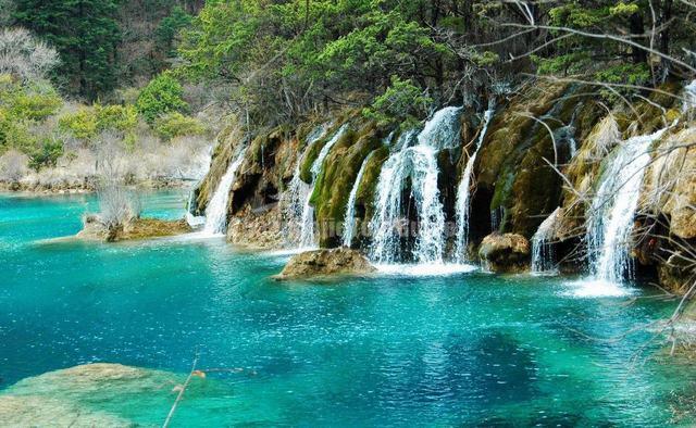Jiuzhaigou Charming Waterfall