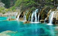 Jiuzhaigou Charming Waterfall