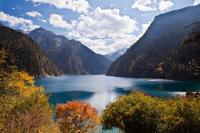 Jiuzhaigou Long Lake Autumn