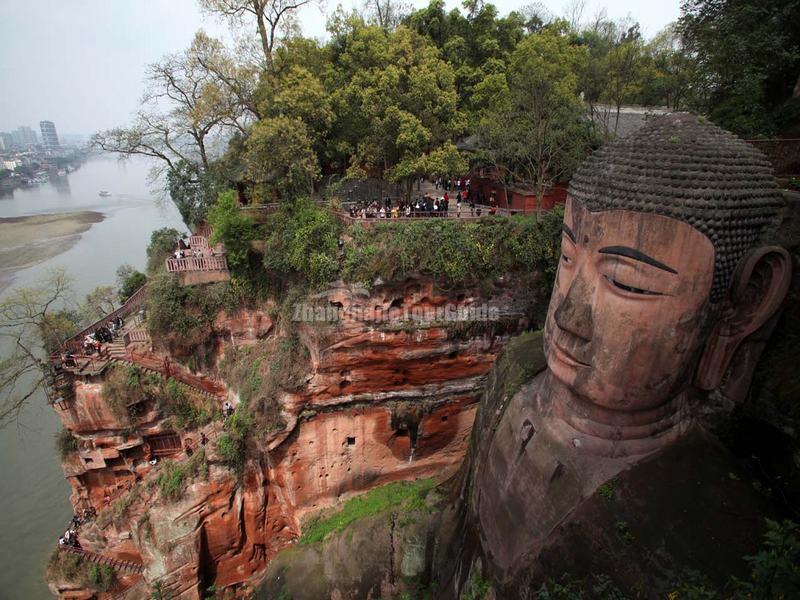 The Giant Buddha in Leshan, Sichuan