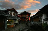 Ancient City of Lijiang Dusk Scenery