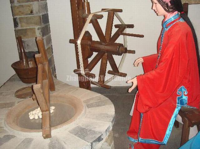 The Model of Weaving Women at No. 1 Silk Factory Suzhou China