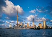 Oriental Pearl TV Tower and Beautiful Sea Shanghai