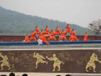 Shaolin Temple Monks Playing Gong Fu