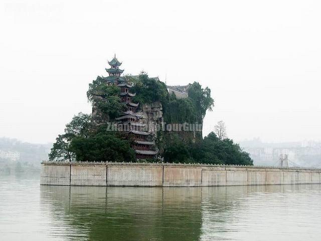 Chongqing Shibaozhai Pagoda Panoramic View 