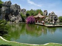 Stone Forest Beautiful Water and Pavilion China