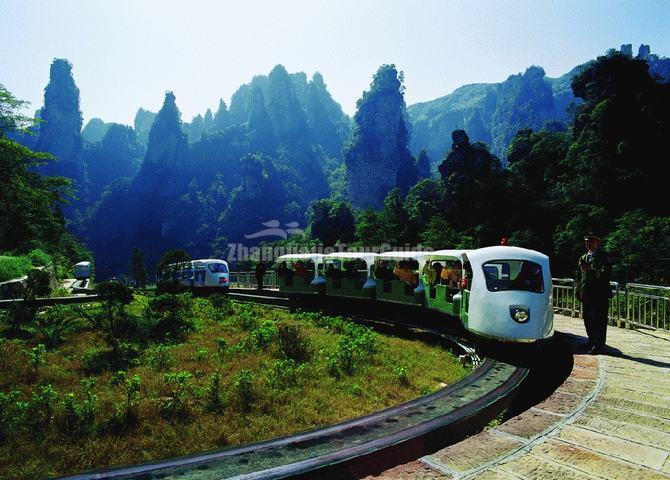 The Mini Train at Suoxi Valley Nature Reserve, Zhangjiajie, China