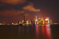 The Bund Beautiful Night Scene Shanghai