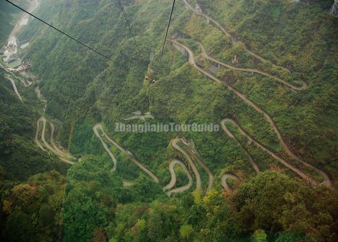 Tianmen Mountain Winding Highway