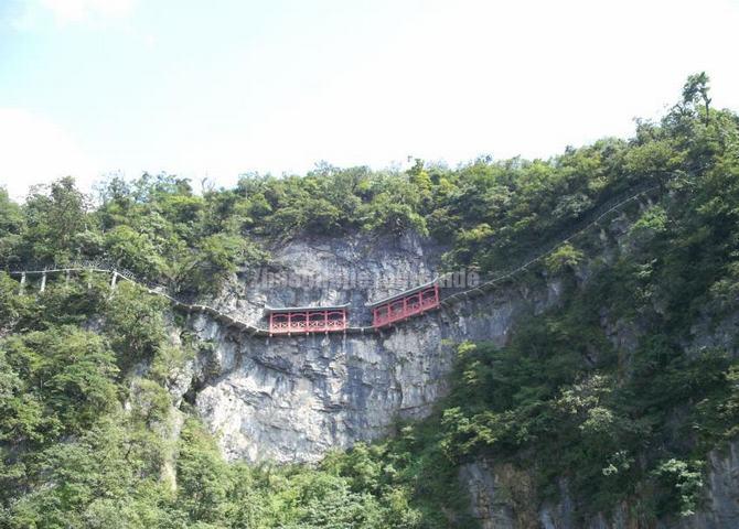 Plank Road in Tian Men Mountain