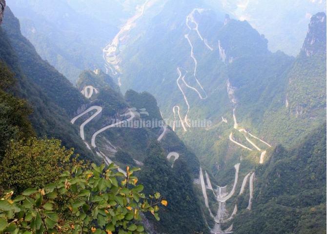 Tianmen Mountain Winding Road China