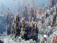 Tianzi Mountain in Winter