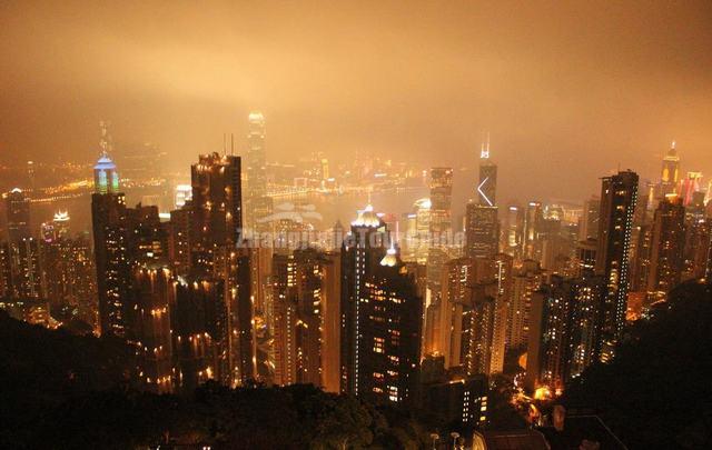 Victoria Peak Spectacular Night View Hong Kong 