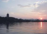 Hangzhou West Lake Dusk Scenery