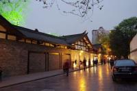 Wide and Narrow Alley Night Scene