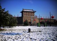 Xian City Wall Winter Scenery