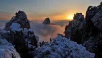 Yellow Mountain Snow Scenery Huangshan