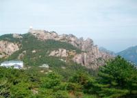 Yellow Mountain and Building  China