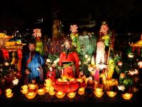 The Three Gods of Fortune, Prosperity and Longevity at Yu Garden Shanghai 