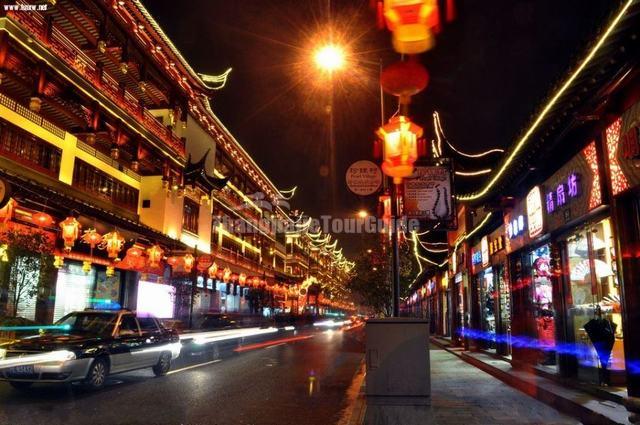 Yu Market Beautiful Night View Shanghai