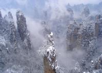 Zhangjiajie National Forest Park in Snow